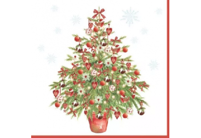 Nostalgic Christmas Tree Serviettes / Napkins x 20